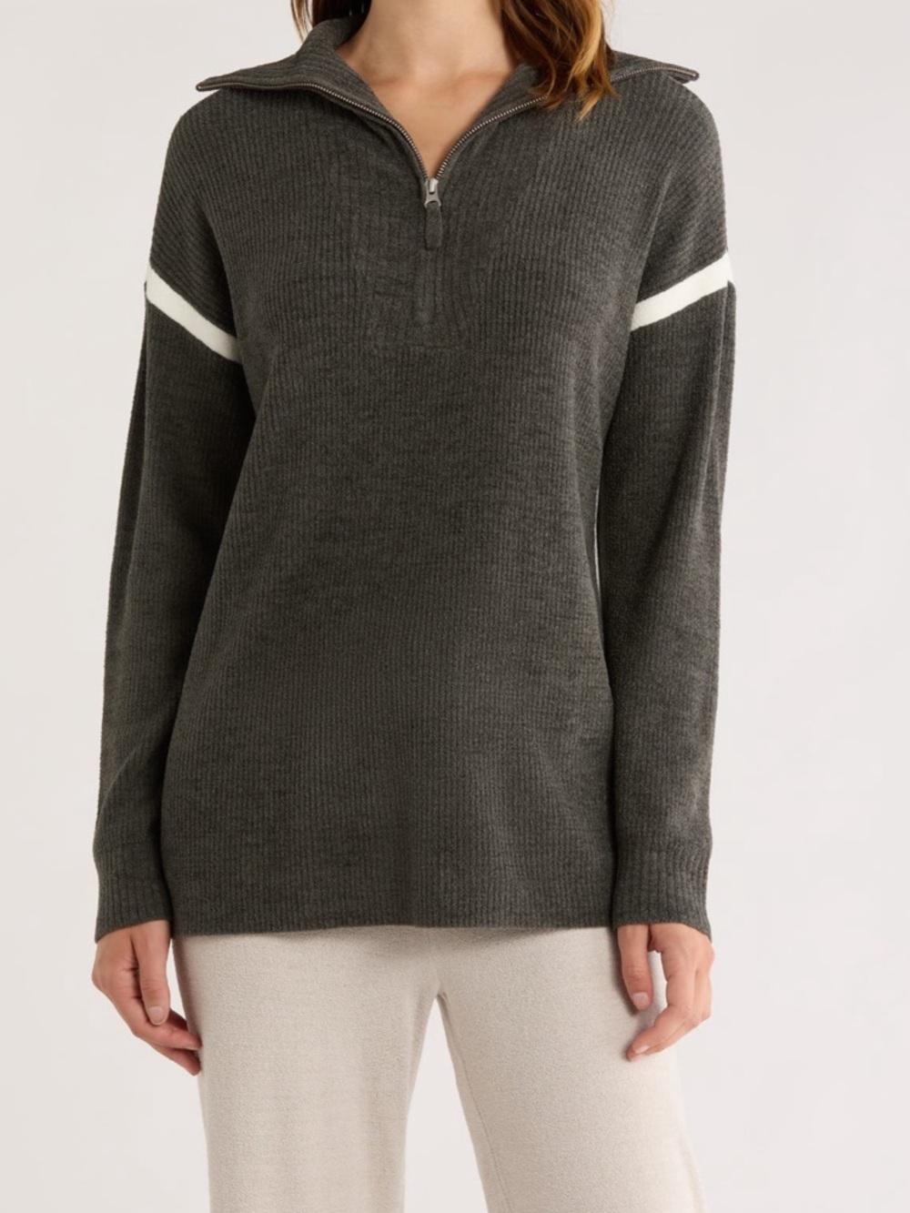 Barefoot Dreams Cozy Chic ultra lite half zip pullover